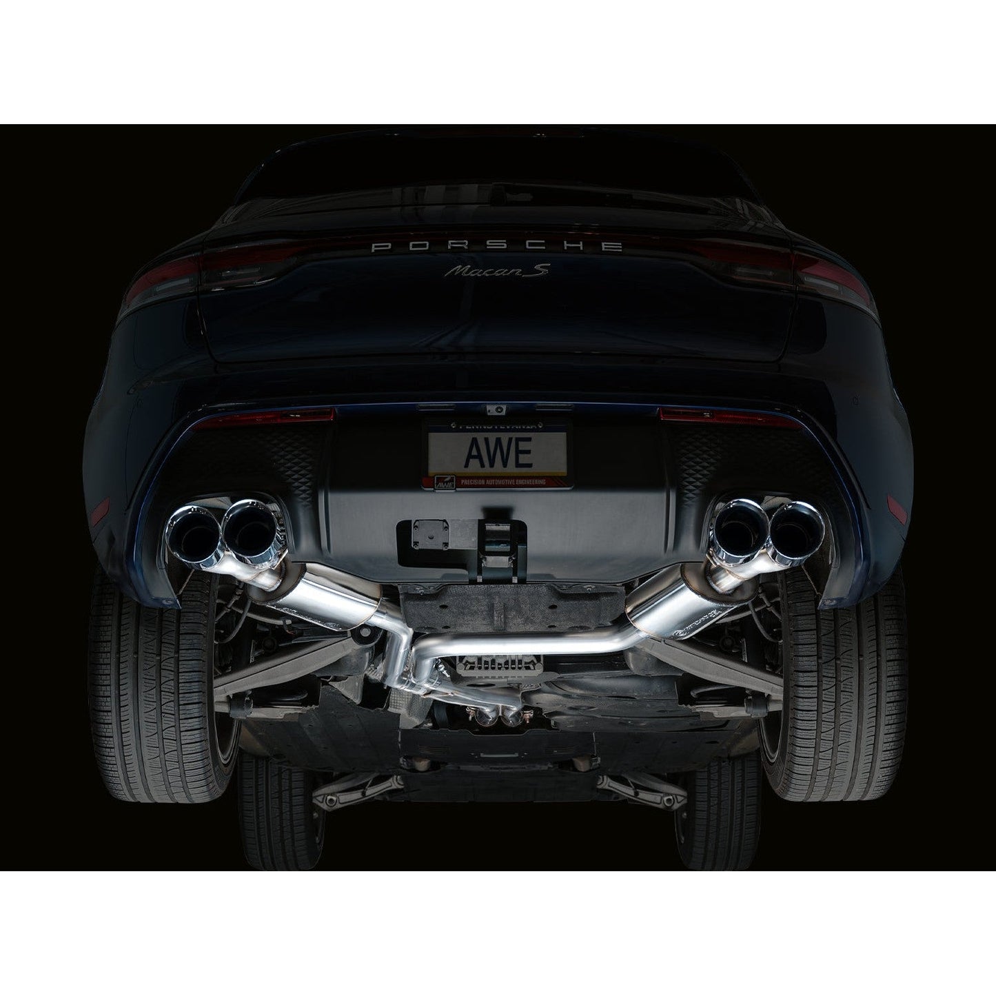 AWE Tuning Touring Edition Catback Exhaust w/Chrome Silver Tips for 2019-2021 Porsche Macan S/GTS/Turbo