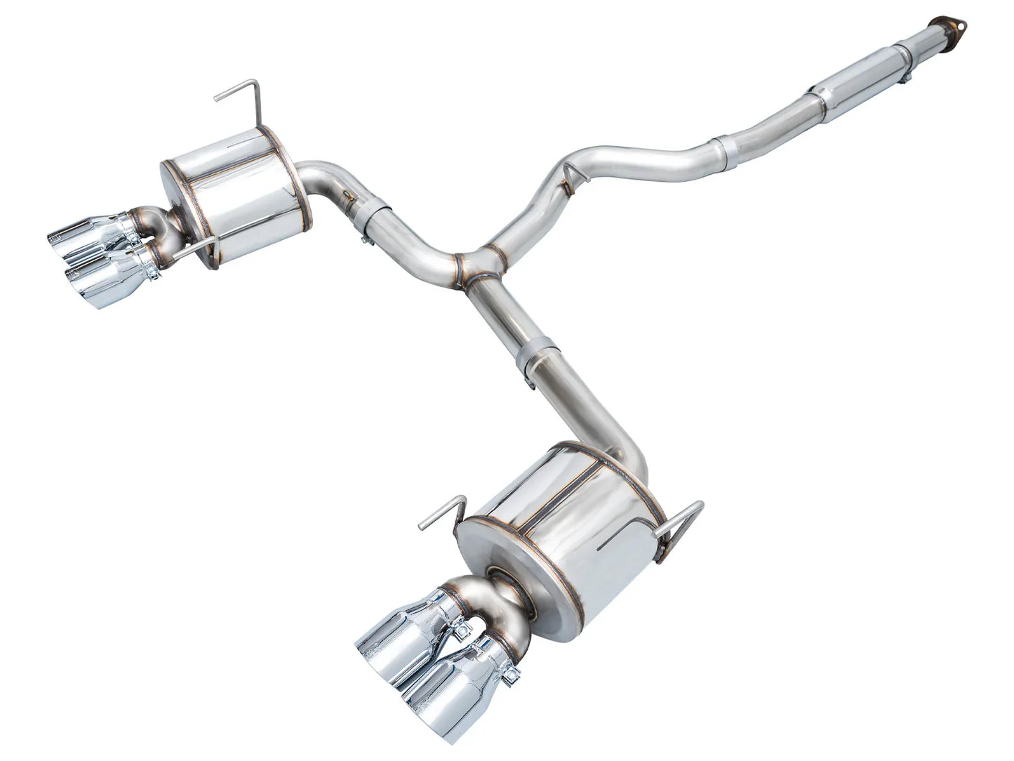 AWE Tuning Touring Edition Axleback Exhaust w/Chrome Silver Tips for 2022+ Subaru VB WRX