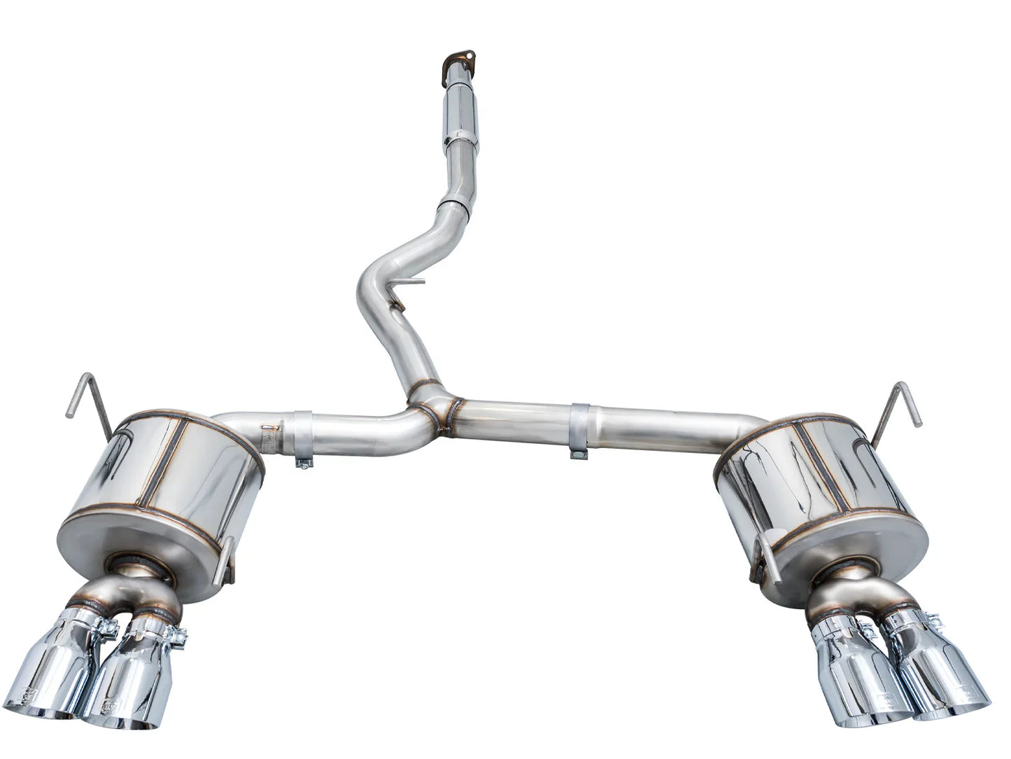 AWE Tuning Touring Edition Axleback Exhaust w/Chrome Silver Tips for 2022+ Subaru VB WRX