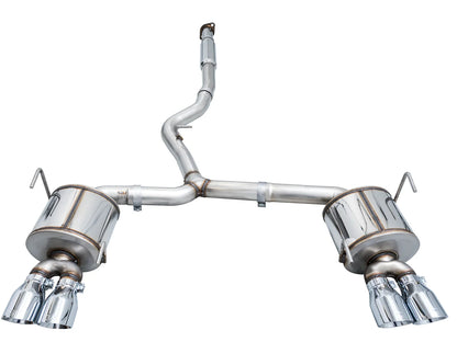 AWE Tuning Touring Edition Axleback Exhaust w/Chrome Silver Tips for 2022+ Subaru VB WRX