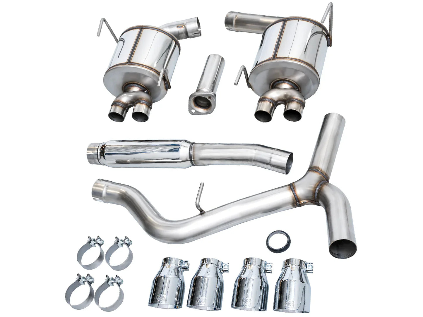 AWE Tuning Touring Edition Axleback Exhaust w/Chrome Silver Tips for 2022+ Subaru VB WRX