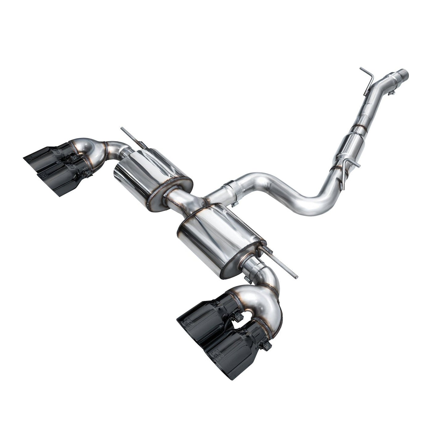 AWE Tuning Touring Edition Quad Exhaust w/Diamond Black Tips for 2022+ Volkswagen MK8 Golf R