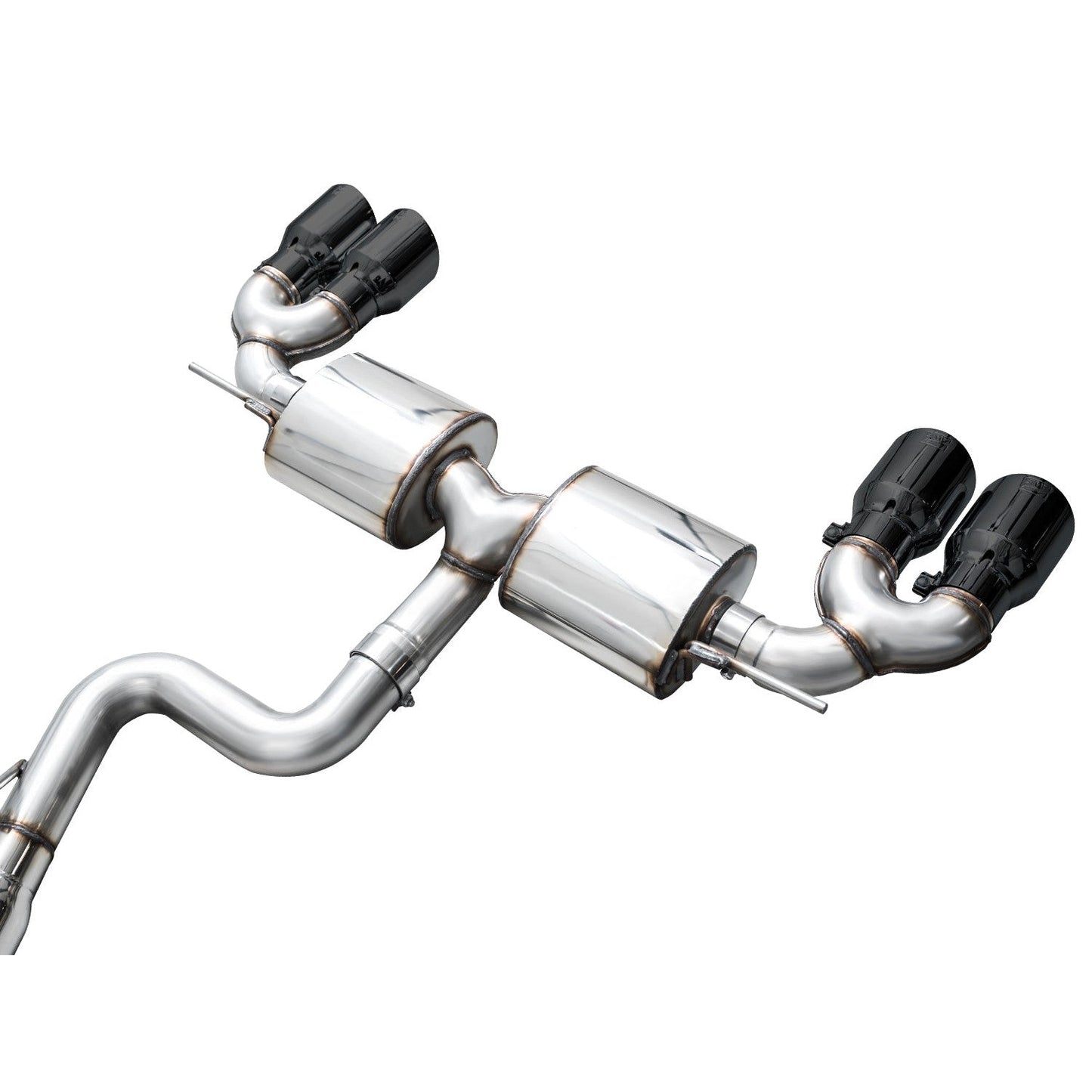AWE Tuning Touring Edition Quad Exhaust w/Diamond Black Tips for 2022+ Volkswagen MK8 Golf R