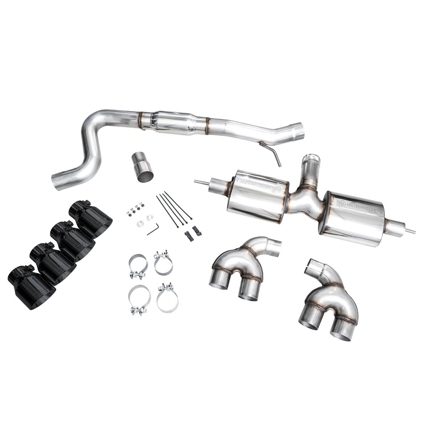 AWE Tuning Touring Edition Quad Exhaust w/Diamond Black Tips for 2022+ Volkswagen MK8 Golf R
