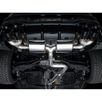 AWE Tuning Touring Edition Quad Exhaust w/Diamond Black Tips for 2022+ Volkswagen MK8 Golf R