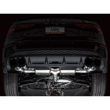 AWE Tuning Touring Edition Exhaust w/Diamond Black Tips for 2022-2024 Audi 8Y S3