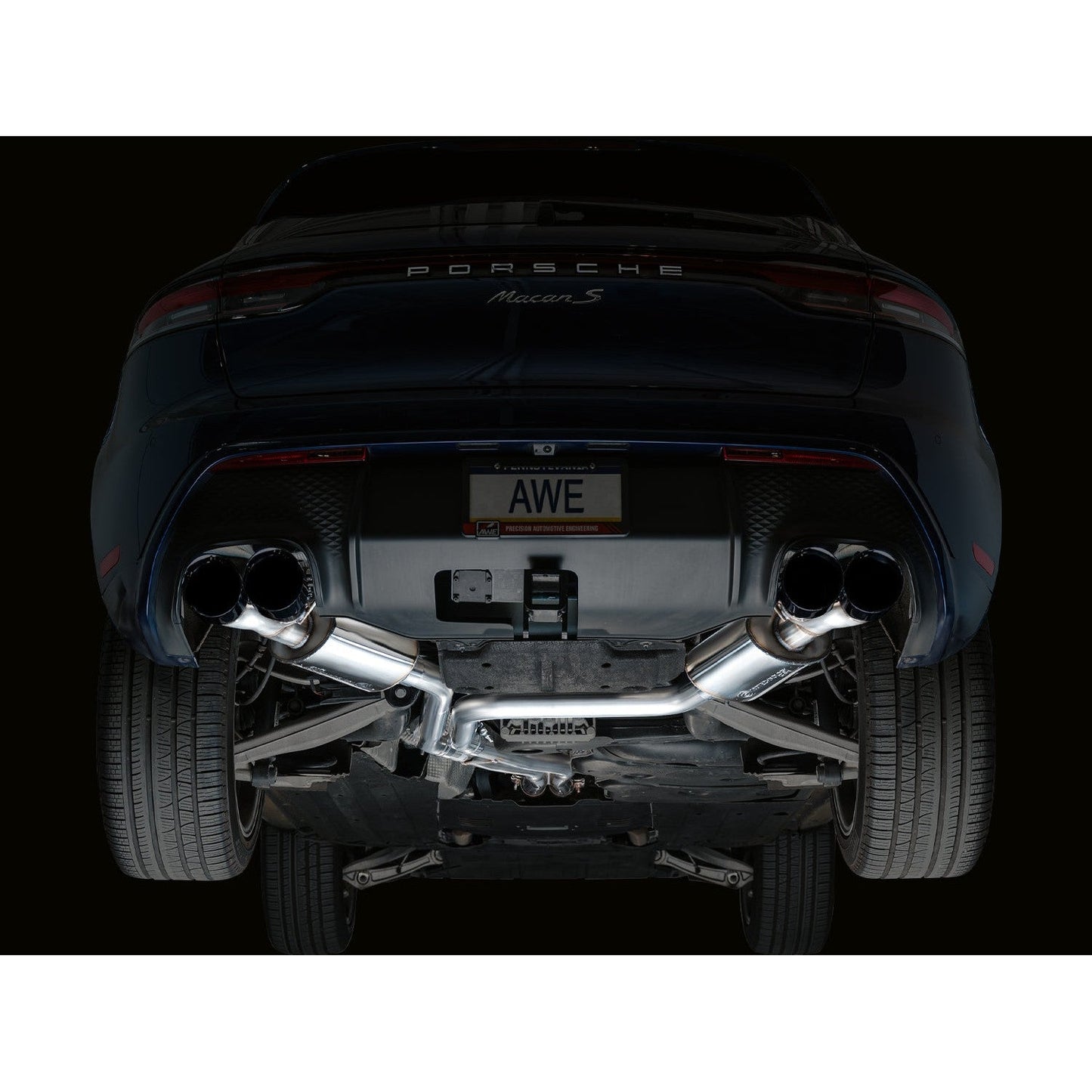 AWE Tuning Touring Edition Catback Exhaust w/Diamond Black Tips for 2019-2021 Porsche Macan S/GTS/Turbo