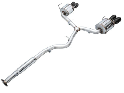 AWE Tuning Touring Edition Axleback Exhaust w/Diamond Black Tips for 2022+ Subaru VB WRX