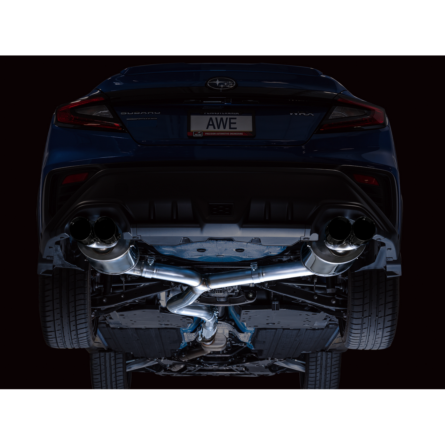 AWE Tuning Touring Edition Exhaust w/Diamond Black Tips for 2022+ VB Subaru WRX