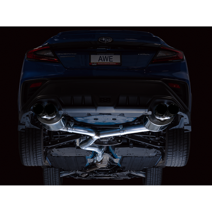 AWE Tuning Touring Edition Exhaust w/Diamond Black Tips for 2022+ VB Subaru WRX