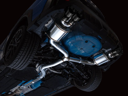 AWE Tuning Touring Edition Axleback Exhaust w/Diamond Black Tips for 2022+ Subaru VB WRX