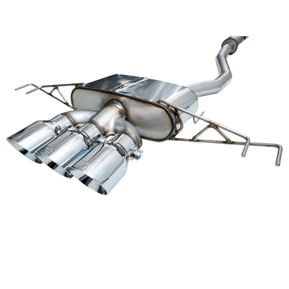 AWE Tuning Touring Edition Exhaust w/Triple Chrome Silver Tips for 2023+ Honda Civic Type R FL5