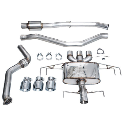 AWE Tuning Touring Edition Exhaust w/Triple Chrome Silver Tips for 2024+ Acura Integra Type S DE5