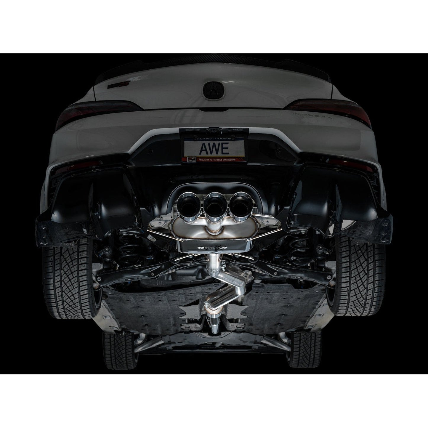 AWE Tuning Touring Edition Exhaust w/Triple Chrome Silver Tips for 2024+ Acura Integra Type S DE5
