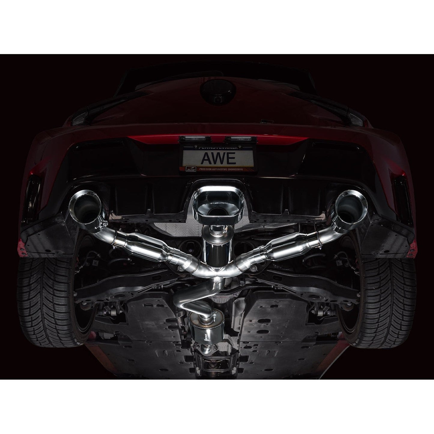 AWE Tuning Touring Edition Catback Exhaust w/Chrome Silver Tips for 2023-2024 Toyota GR Corolla