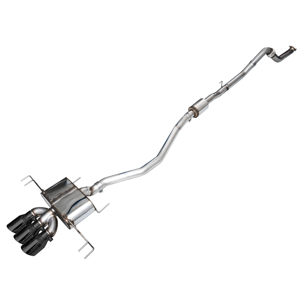AWE Tuning Touring Edition Exhaust w/Triple Diamond Black Tips for 2023+ Honda Civic Type R FL5