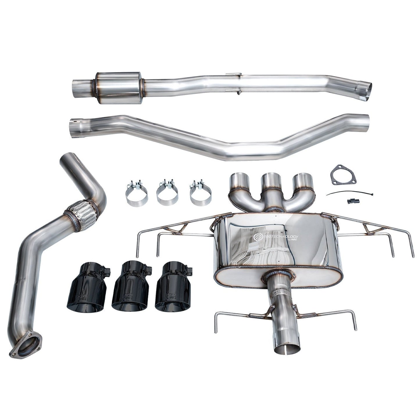 AWE Tuning Touring Edition Exhaust w/Triple Diamond Black Tips for 2024+ Acura Integra Type S DE5