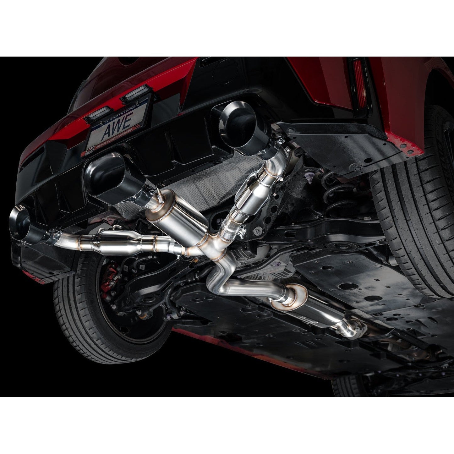 AWE Tuning Touring Edition Exhaust w/Diamond Black Tips for 2023+ Toyota GR Corolla