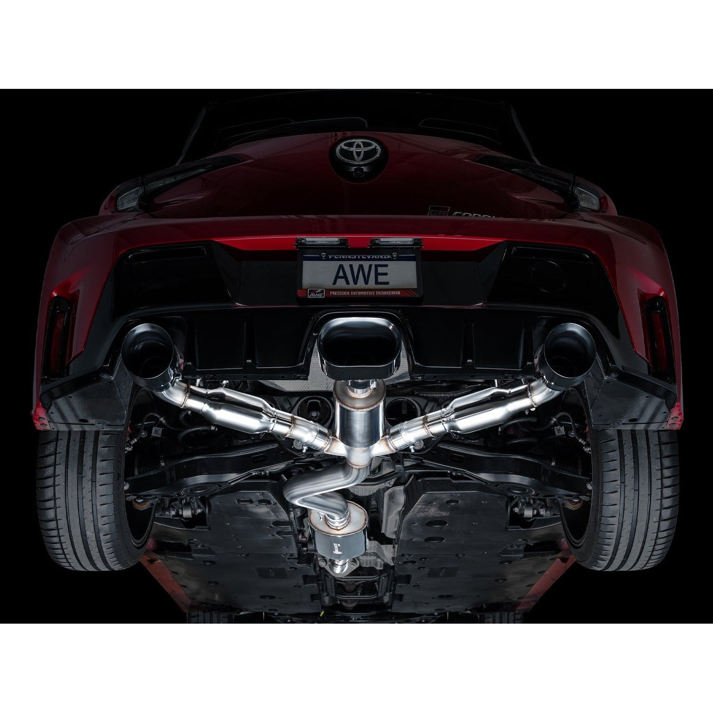 AWE Tuning Touring Edition Exhaust w/Diamond Black Tips for 2023+ Toyota GR Corolla