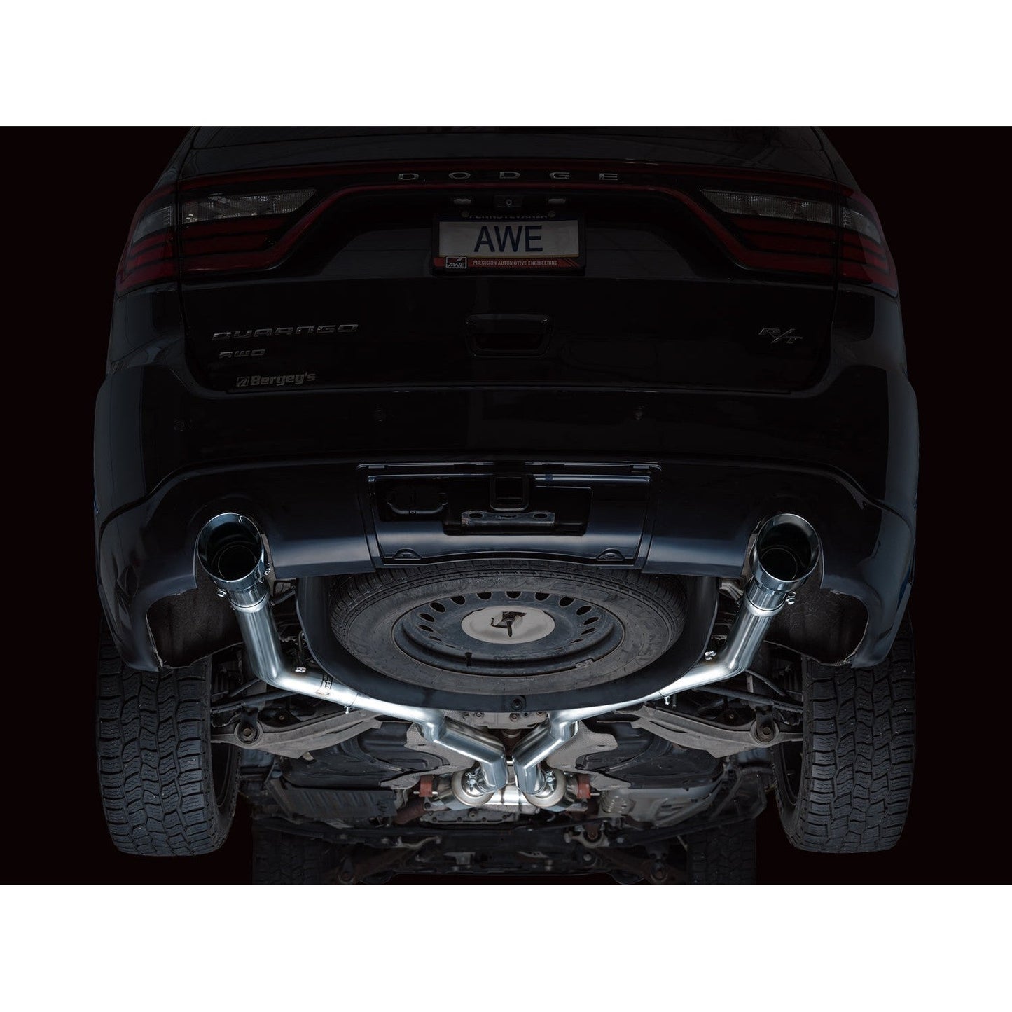 AWE Tuning Track Edition Exhaust w/Chrome Silver Tips for 2011-2024 Dodge Durango 3.6L/5.7L