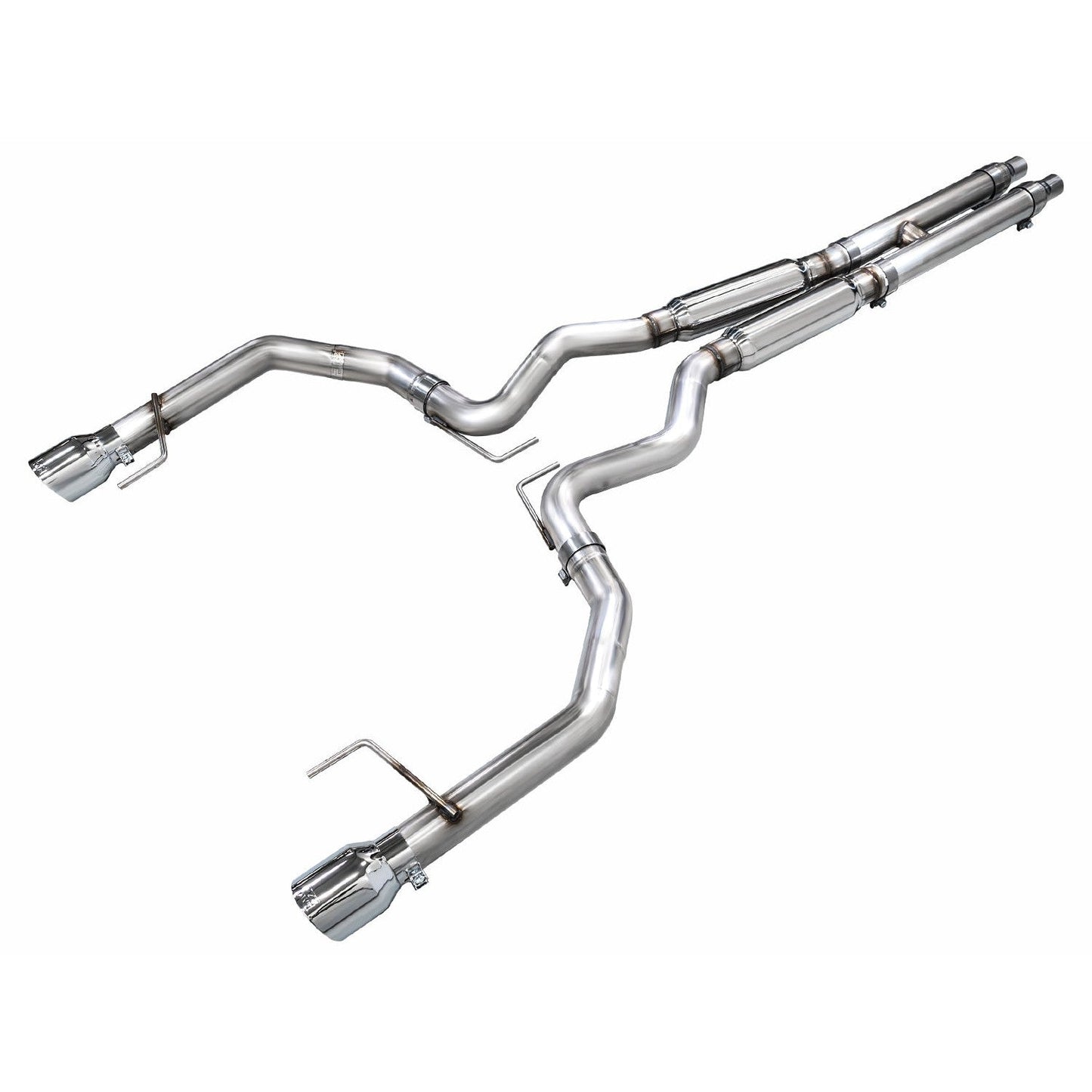AWE Tuning Track Edition Catback Exhaust w/ Dual Chrome Silver Tips - 2024 Ford Mustang GT Fastback S650 RWD
