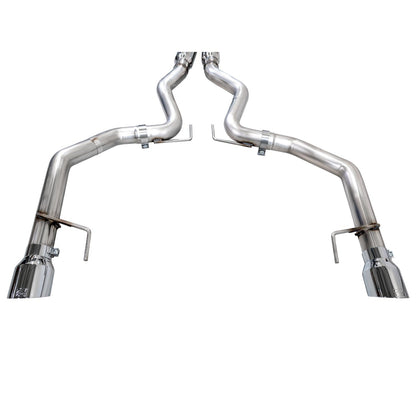 AWE Tuning Track Edition Catback Exhaust w/ Dual Chrome Silver Tips - 2024 Ford Mustang GT Fastback S650 RWD