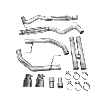 AWE Tuning Track Edition Catback Exhaust w/ Dual Chrome Silver Tips - 2024 Ford Mustang GT Fastback S650 RWD