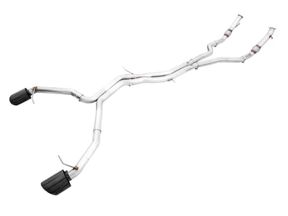 AWE Tuning Non-Resonated Track Edition Exhaust w/RS-Style Diamond Black Tips for 2020+ Audi B9.5 RS5 Sportback