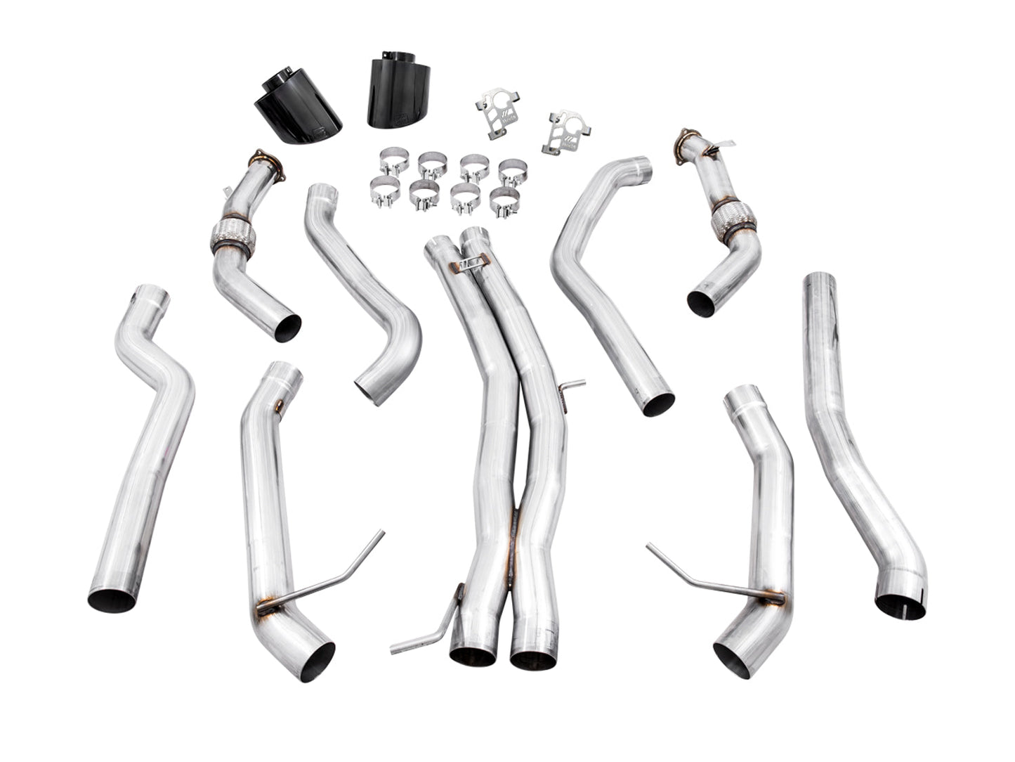 AWE Tuning Non-Resonated Track Edition Exhaust w/RS-Style Diamond Black Tips for 2020+ Audi B9.5 RS5 Sportback