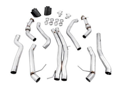 AWE Tuning Track Edition Exhaust w/RS-Style Diamond Black Tips for 2020+ Audi B9.5 RS5 Coupe