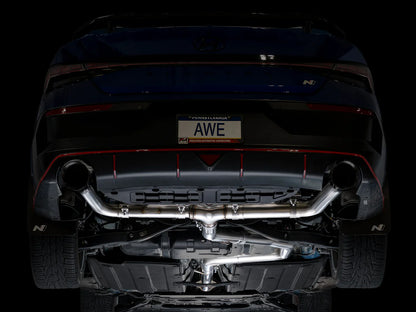 AWE Tuning Track Edition Catback Exhaust w/Diamond Black Tips for 2022+ Hyundai Elantra N