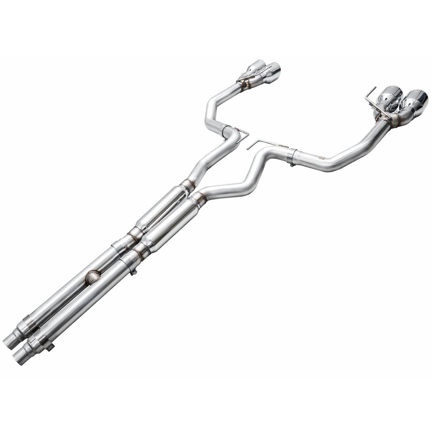 AWE Tuning Track Edition Catback Exhaust w/Quad Chrome Silver Tips for 2024 Ford Mustang Dark Horse S650 RWD