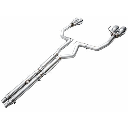 AWE Tuning Track Edition Catback Exhaust w/Quad Chrome Silver Tips for 2024 Ford Mustang Dark Horse S650 RWD