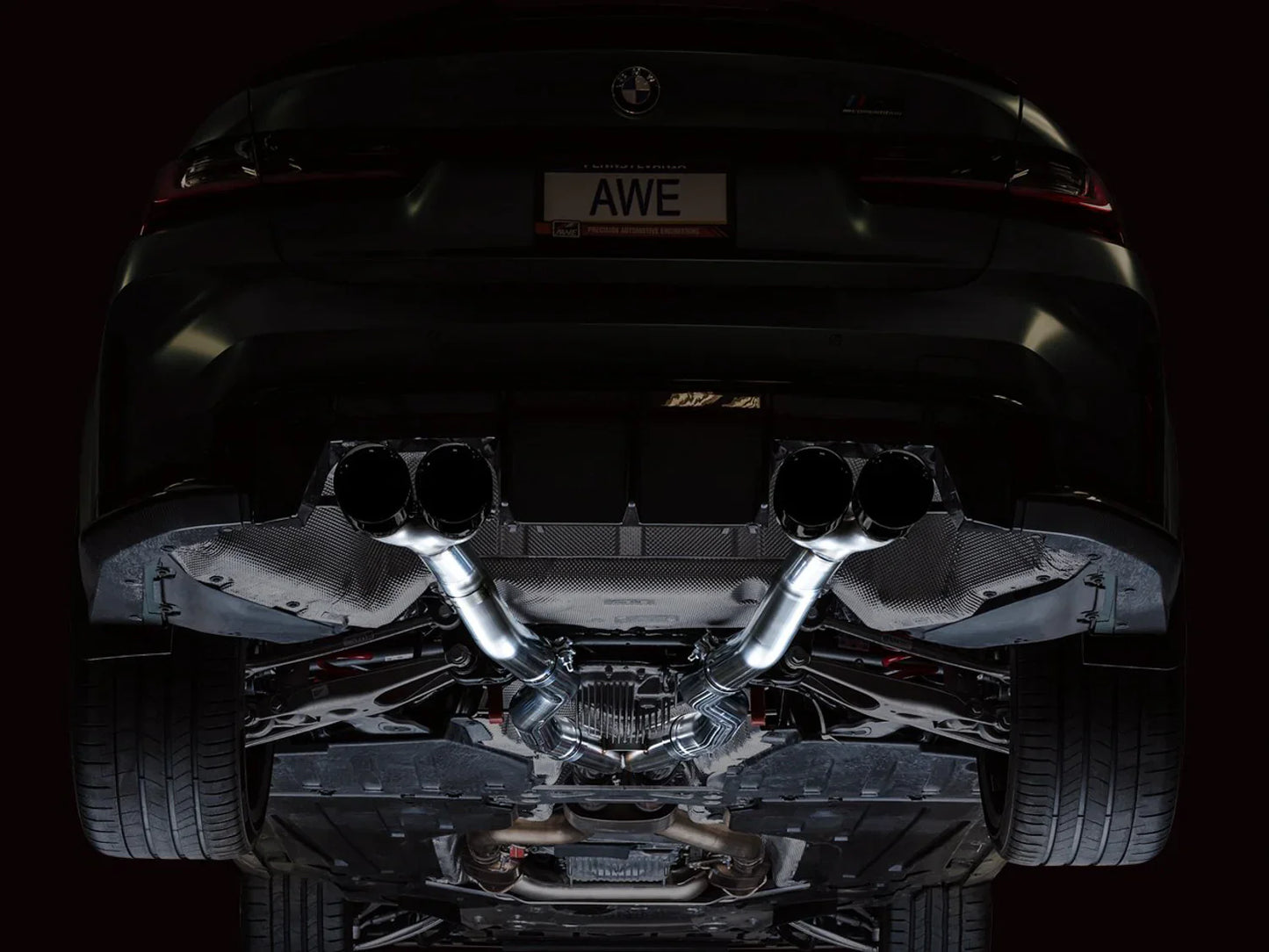 AWE Tuning Track Edition Catback Exhaust w/Diamond Black Tips for 2021+ BMW G8X M3/M4