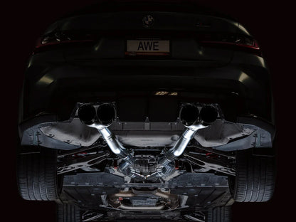AWE Tuning Track Edition Catback Exhaust w/Diamond Black Tips for 2021+ BMW G8X M3/M4
