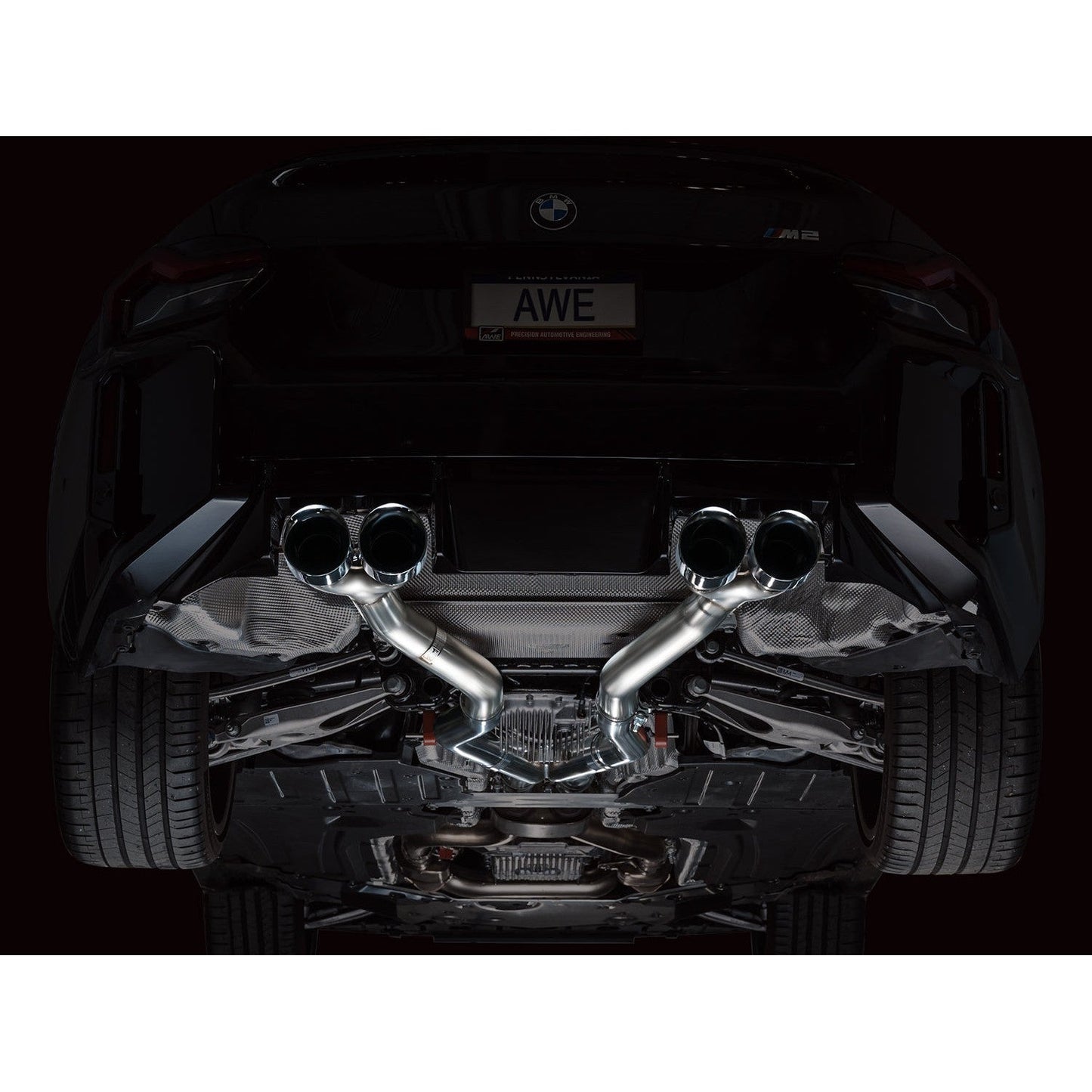 AWE Tuning Track Edition Exhaust w/Chrome Silver Tips for 2023+ BMW G87 M2