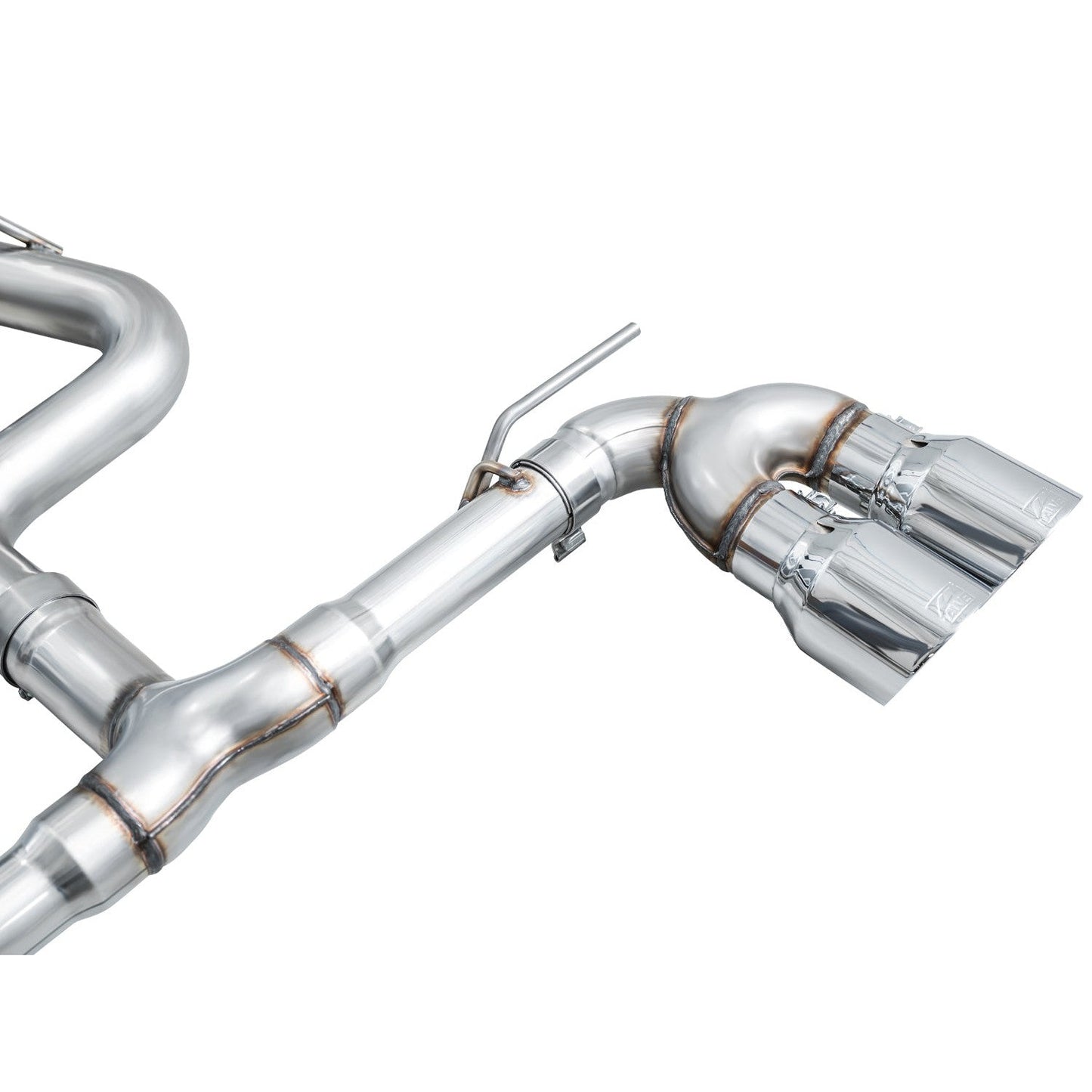 AWE Tuning Track Edition Quad Exhaust w/Chrome Silver Tips for 2022+ Volkswagen MK8 Golf R