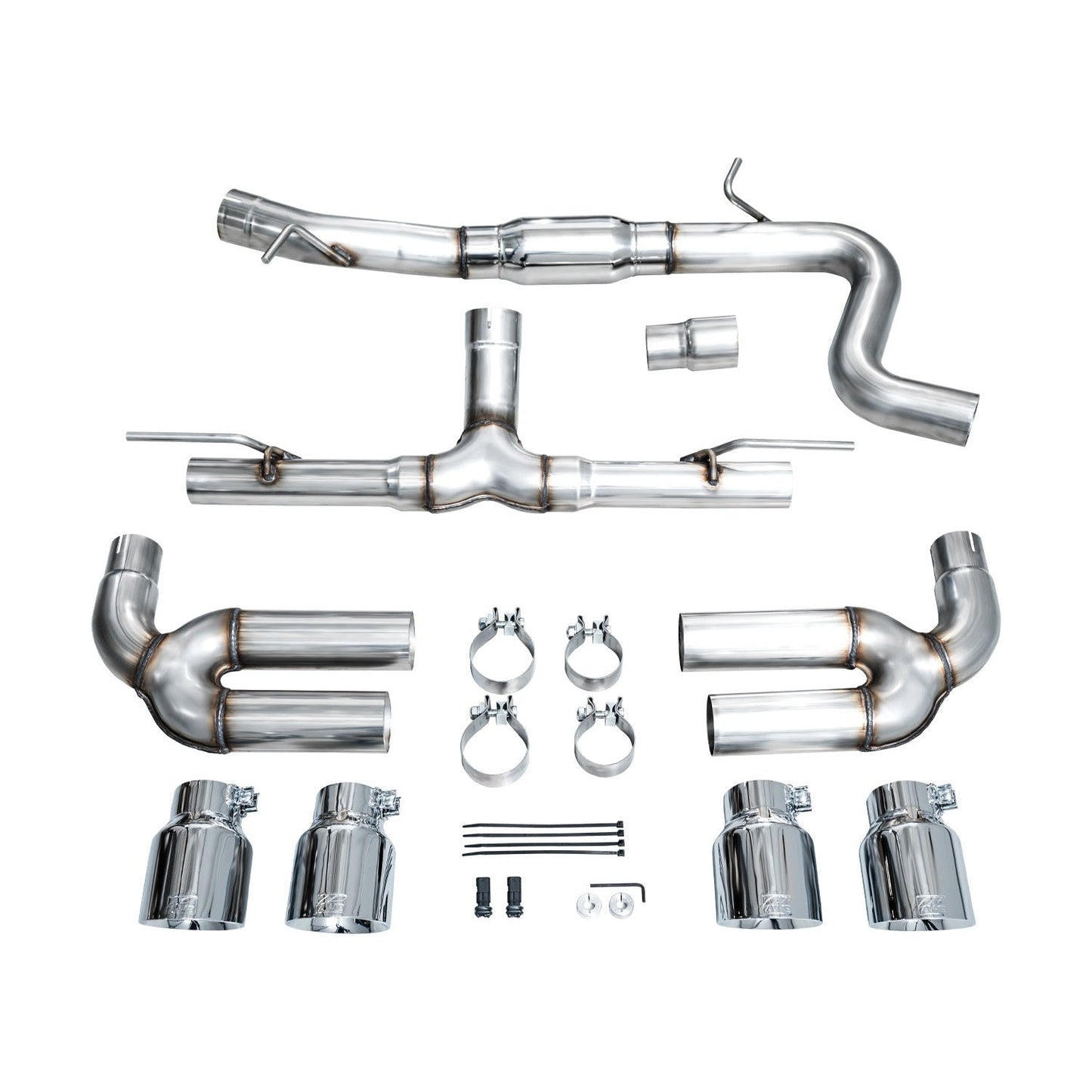 AWE Tuning Track Edition Exhaust w/Chrome Silver Tips for 2022-2024 Audi 8Y S3