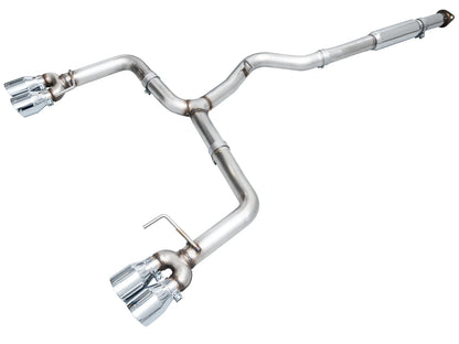 AWE Tuning Track Edition Axleback Exhaust w/Chrome Silver Tips for 2022+ Subaru VB WRX