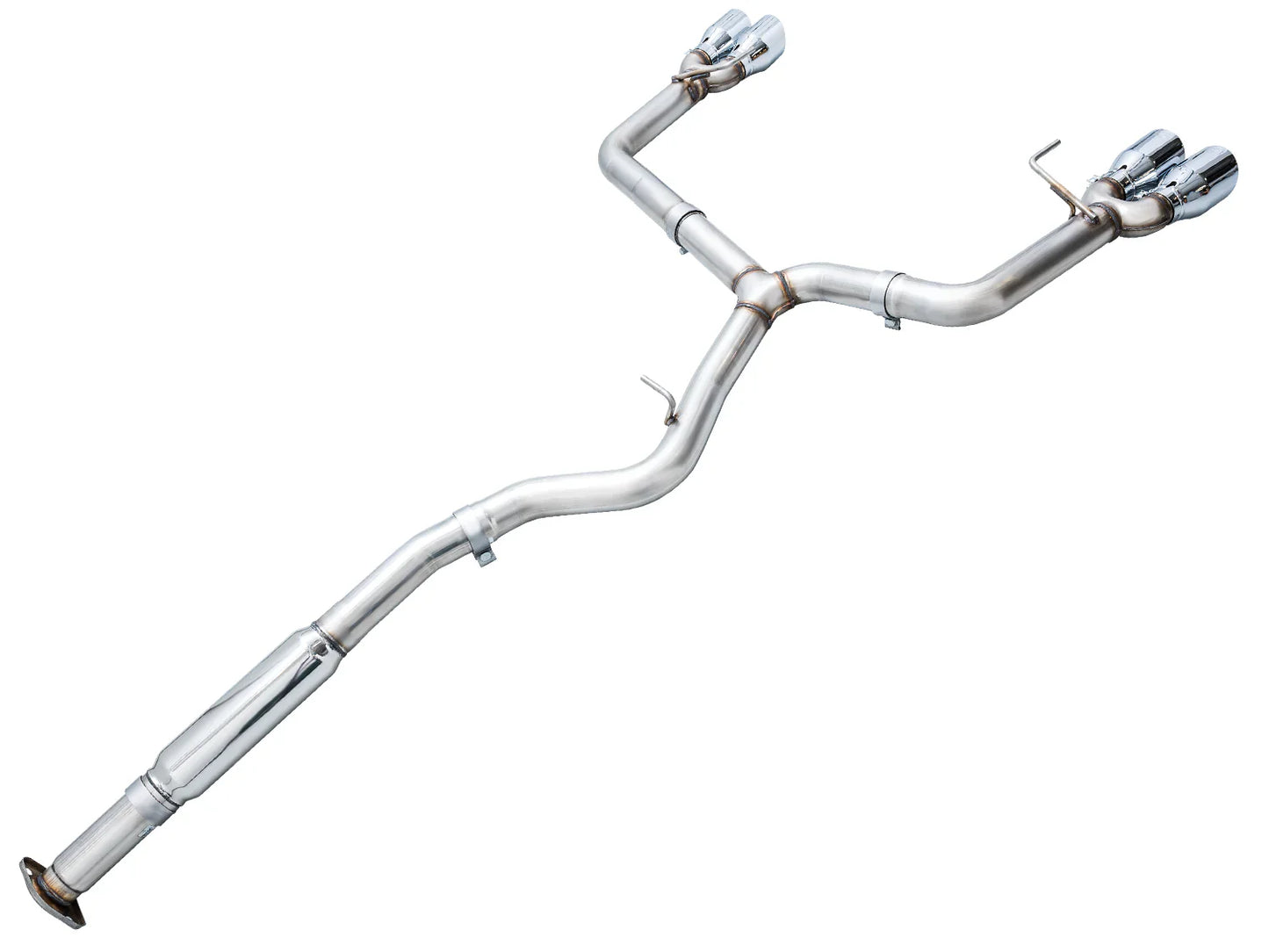 AWE Tuning Track Edition Axleback Exhaust w/Chrome Silver Tips for 2022+ Subaru VB WRX