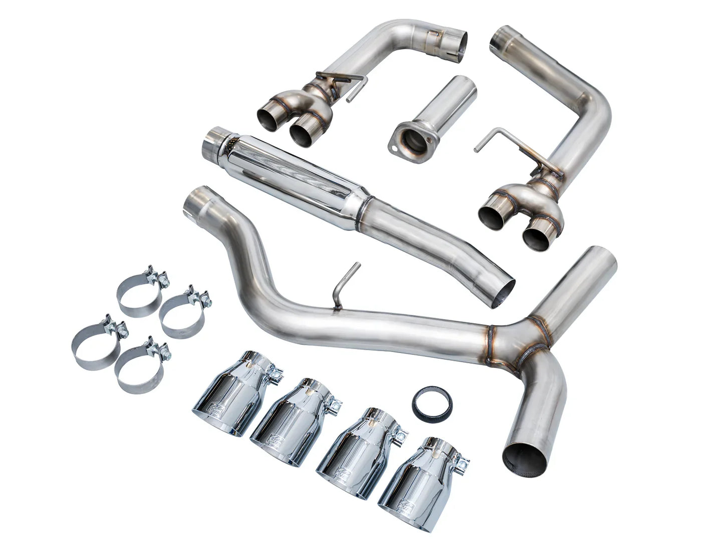 AWE Tuning Track Edition Axleback Exhaust w/Chrome Silver Tips for 2022+ Subaru VB WRX