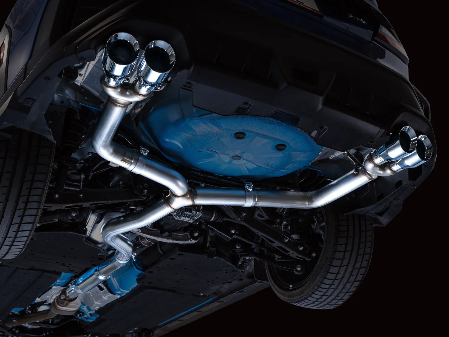 AWE Tuning Track Edition Axleback Exhaust w/Chrome Silver Tips for 2022+ Subaru VB WRX