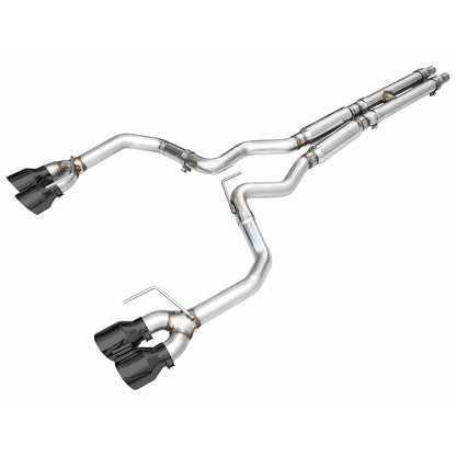 AWE Tuning Track Edition Catback Exhaust w/Quad Diamond Black Tips for 2024 Ford Mustang Dark Horse S650 RWD