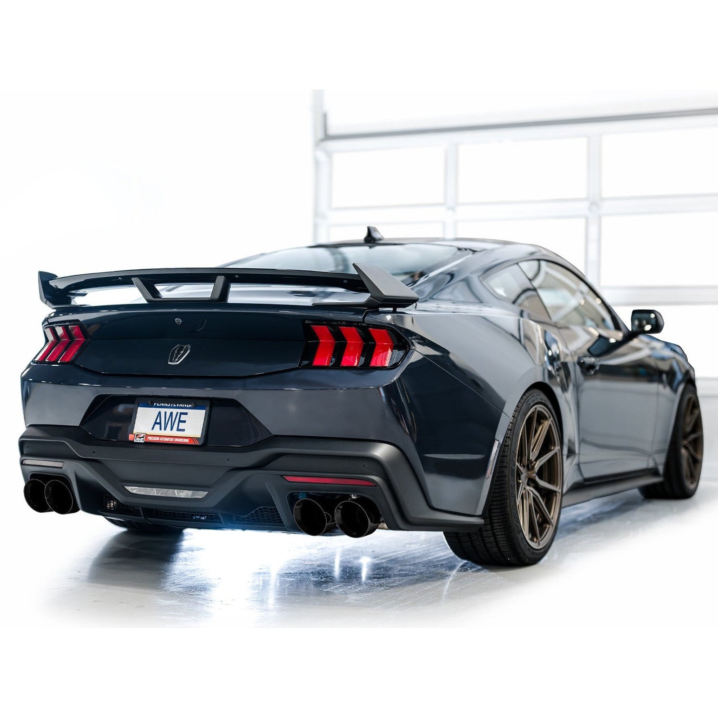 AWE Tuning SwitchPath Catback Exhaust w/Quad Diamond Black Tips for 2024 Ford Mustang Dark Horse S650 RWD