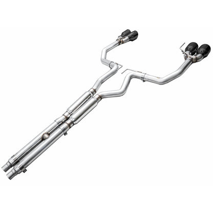 AWE Tuning Track Edition Catback Exhaust w/Quad Diamond Black Tips for 2024 Ford Mustang Dark Horse S650 RWD