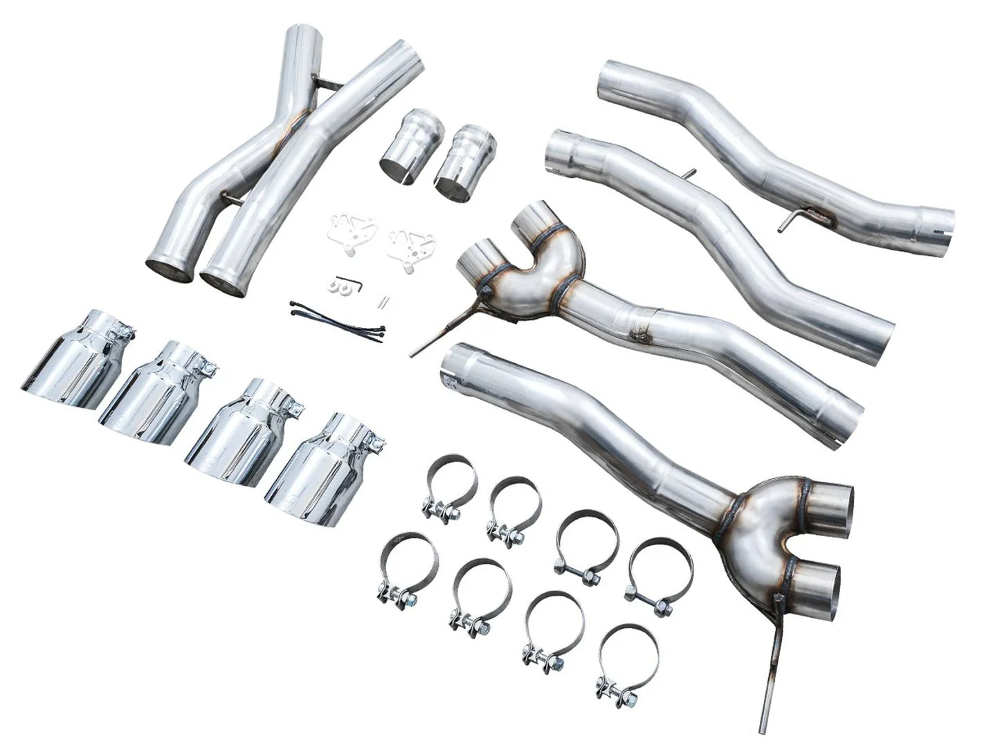 AWE Tuning Track Edition Catback Exhaust w/Chrome Silver Tips for 2021+ BMW G8X M3/M4