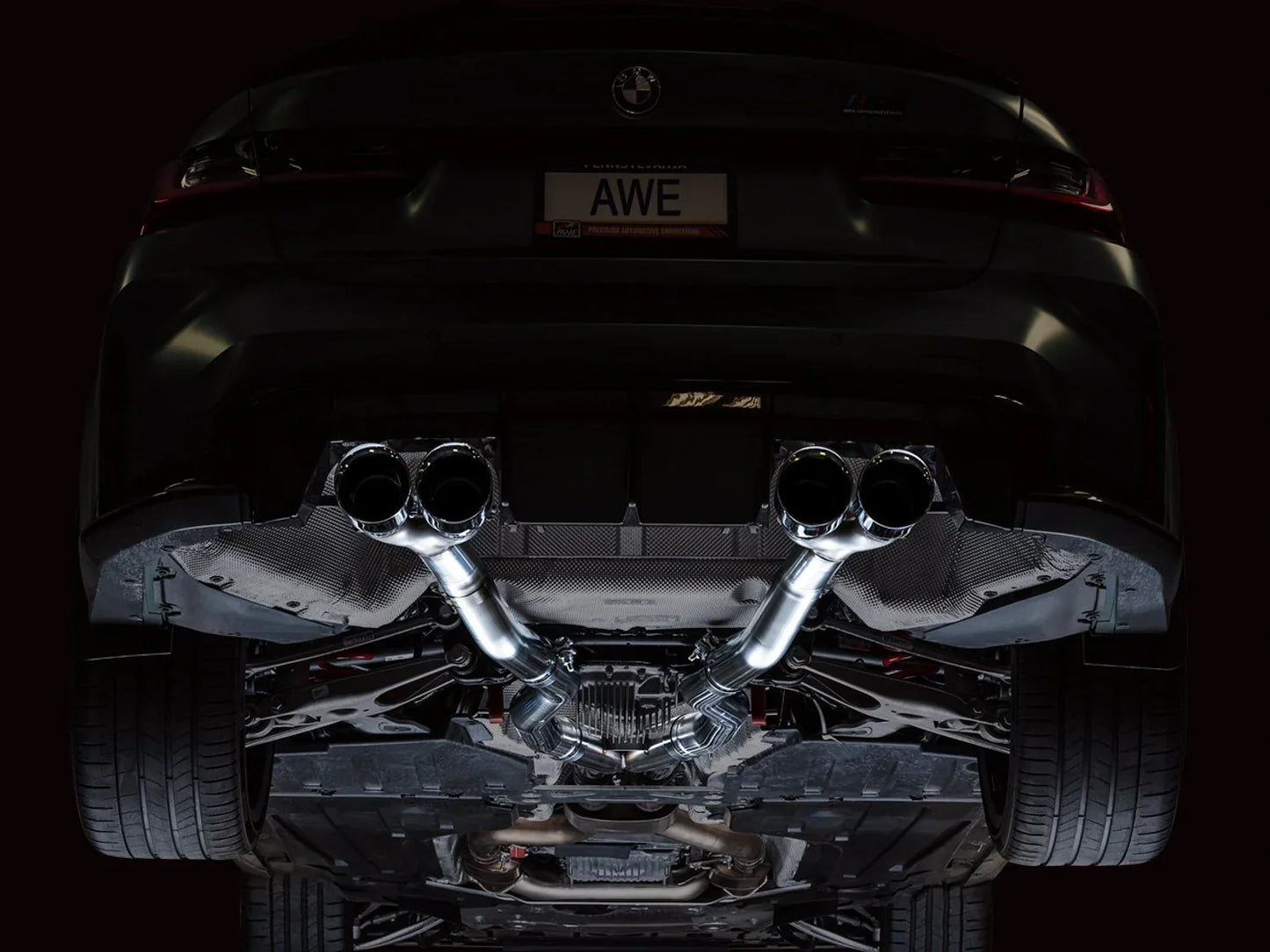 AWE Tuning Track Edition Catback Exhaust w/Chrome Silver Tips for 2021+ BMW G8X M3/M4