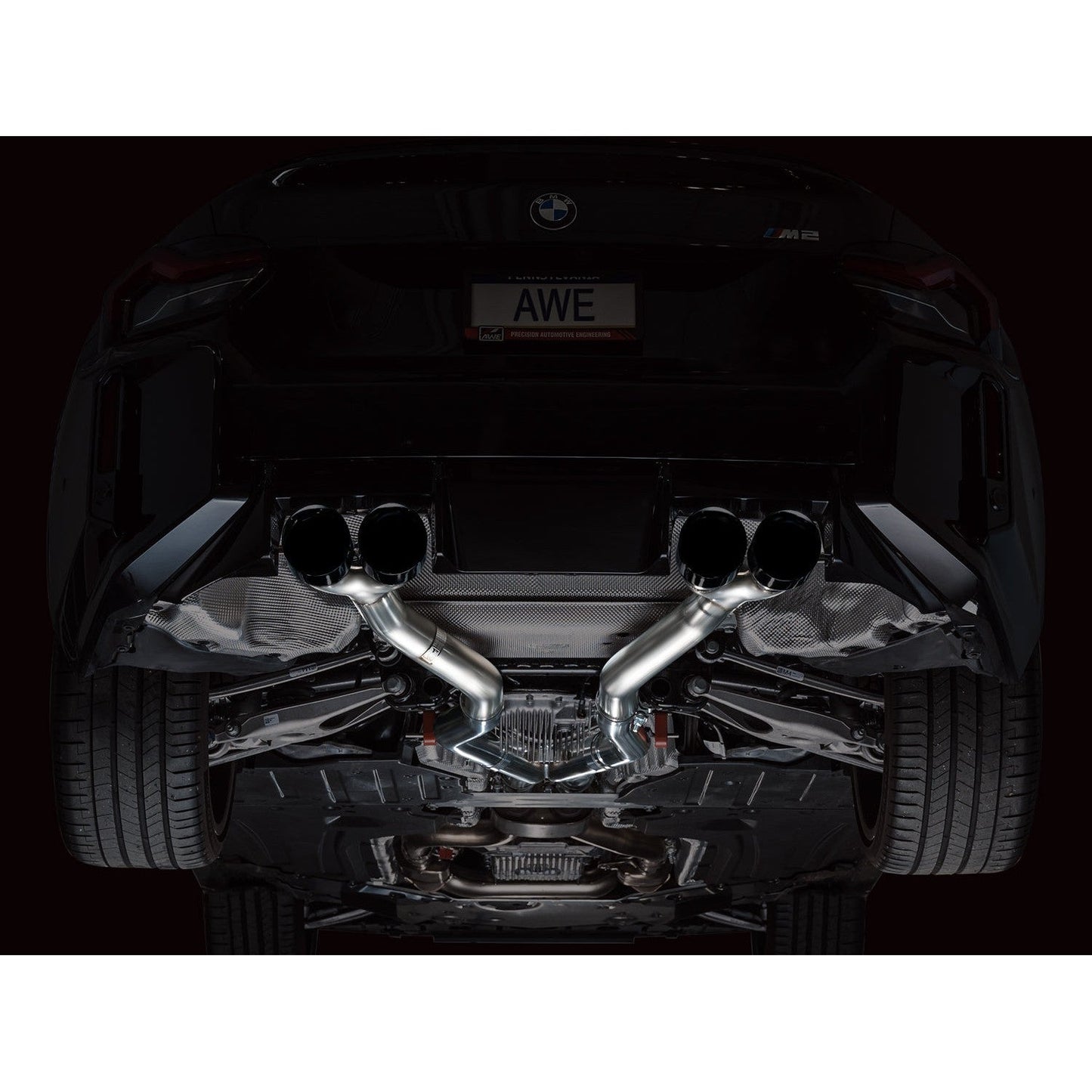 AWE Tuning SwitchPath Edition Exhaust w/Diamond Black Tips for 2023+ BMW G87 M2
