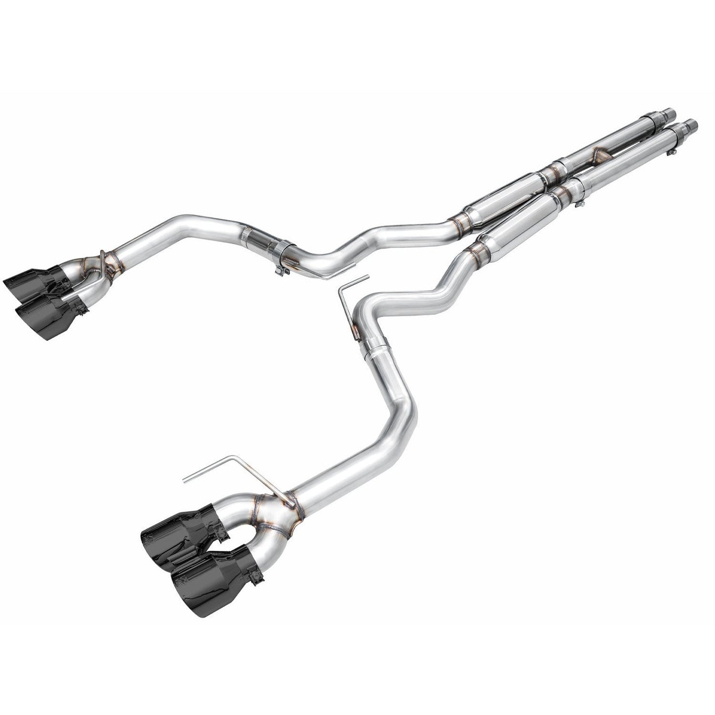 AWE Tuning Track Edition Catback Exhaust w/ Quad Diamond Black Tips - 2024 Ford Mustang GT Fastback S650 RWD