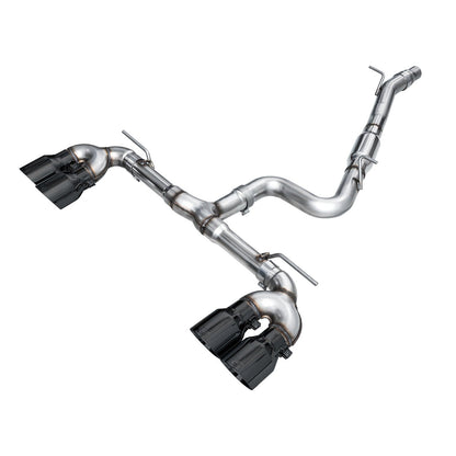 AWE Tuning Track Edition Quad Exhaust w/Diamond Black Tips for 2022+ Volkswagen MK8 Golf R